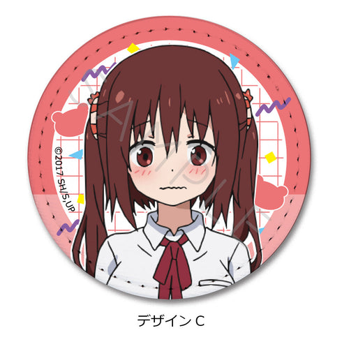 『干物妹!うまるちゃんR』レザーバッジ(丸形) デザインC